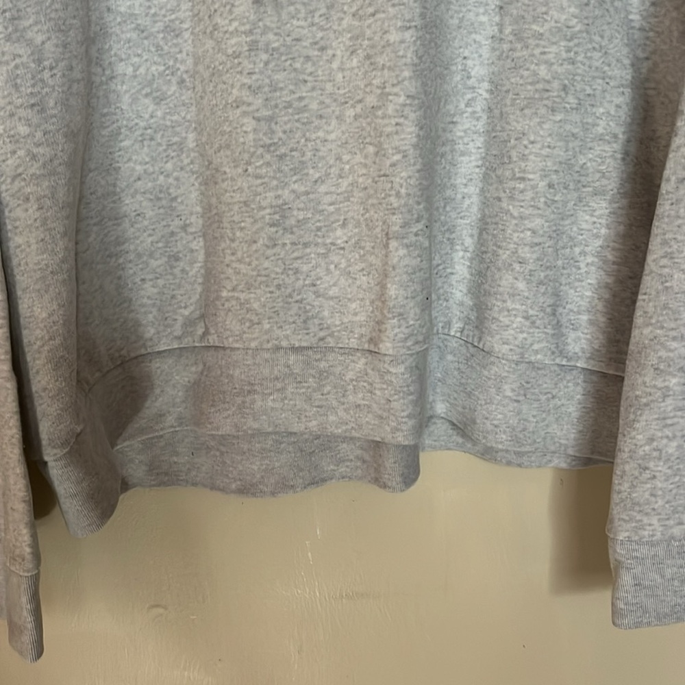 Victoria's Secret PINK Everyday Lounge COWL Neck Sweatshirt Heather Grey XXL - Picture 3 of 16